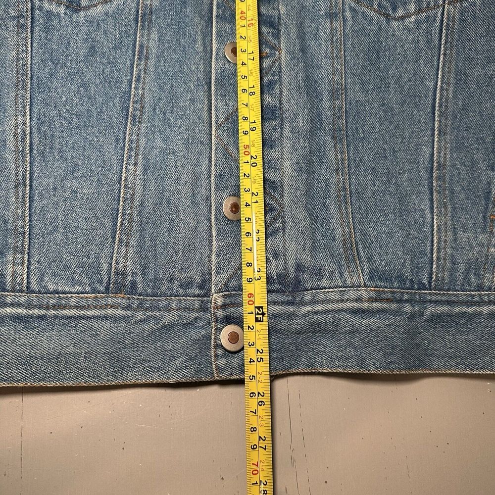 Vtg Pro Elite Mens Medium Green Bay Packers NFL Jean Denim Jacket Embroidered - Picture 6 of 8